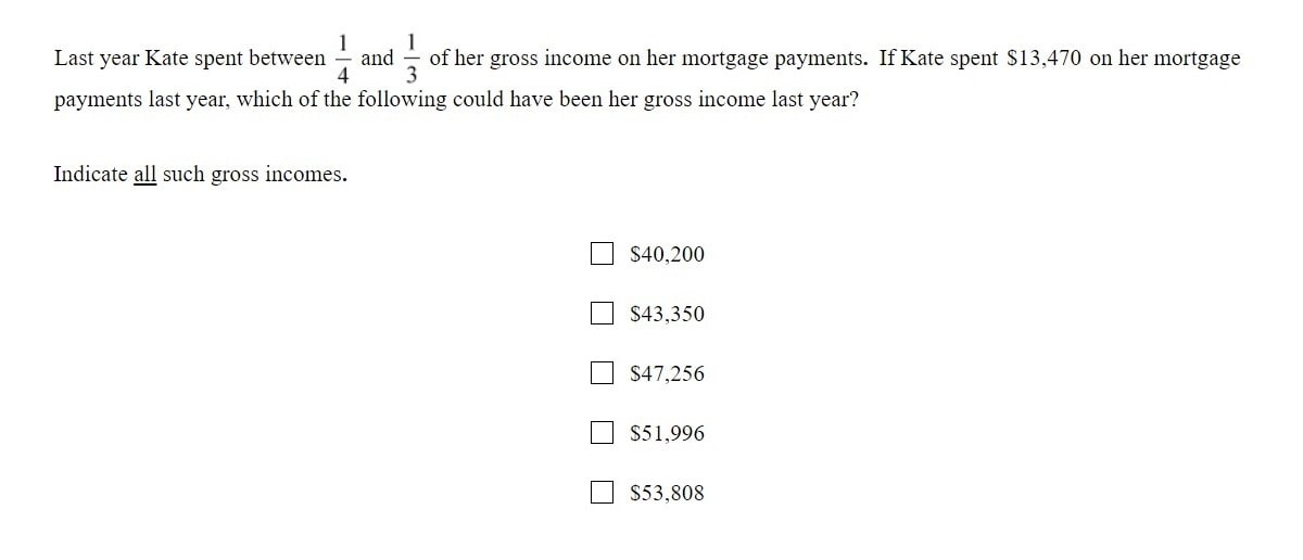 Multiple-choice Questions — Select One or More Answer Choices