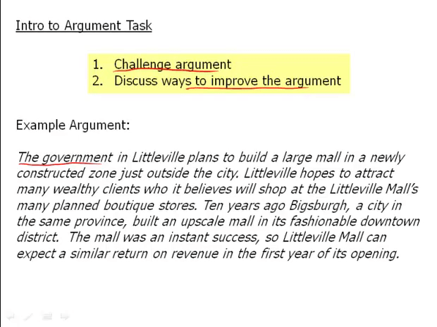 Argument Task